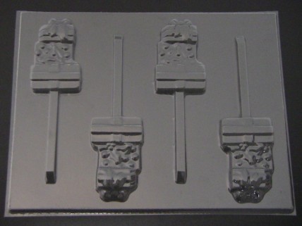 273 Presents Gift Tower Chocolate or Hard Candy Lollipop Mold